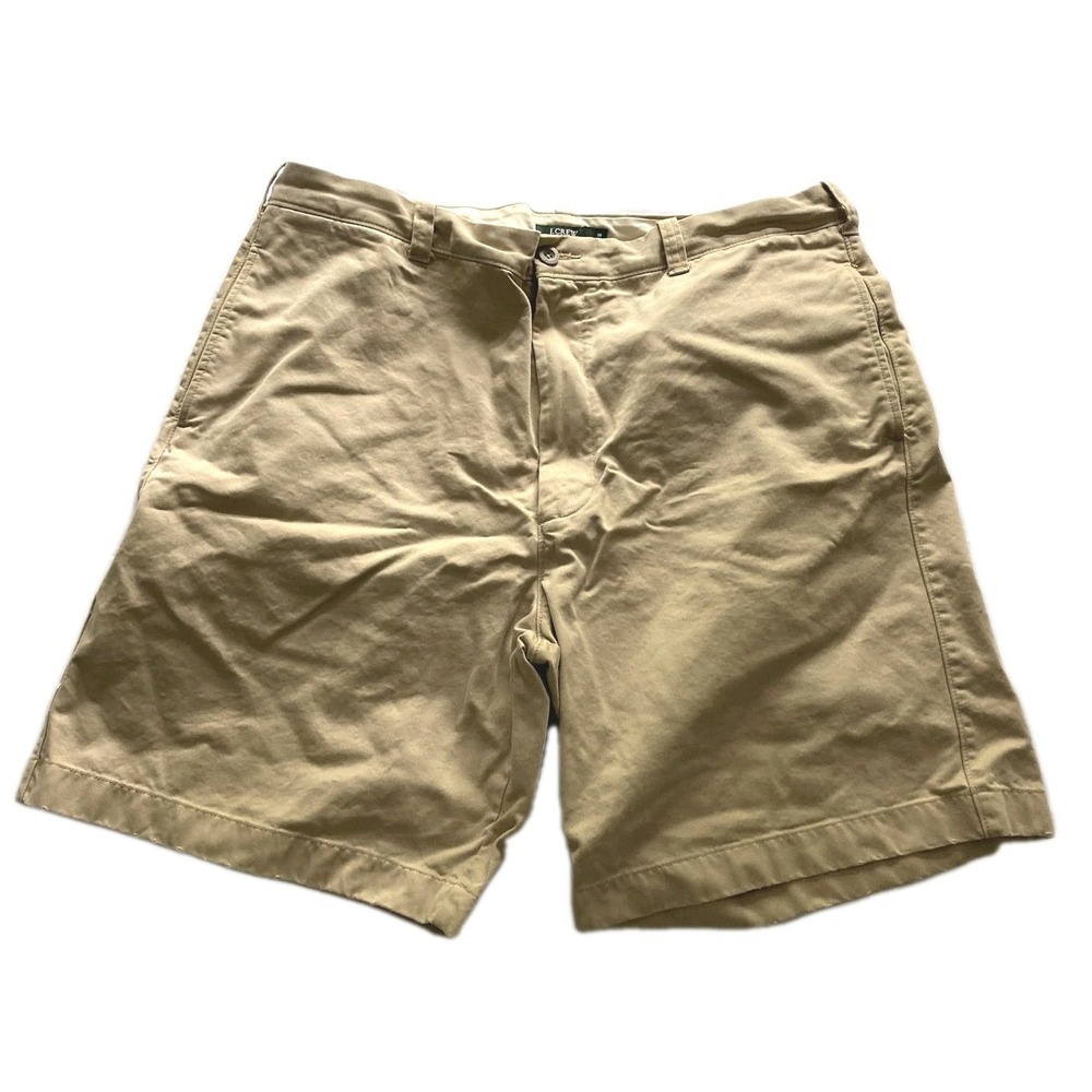 J Crew Shorts Mens 38 Khaki Cotton Chino Pockets Casual Summer Classic Hong Kong